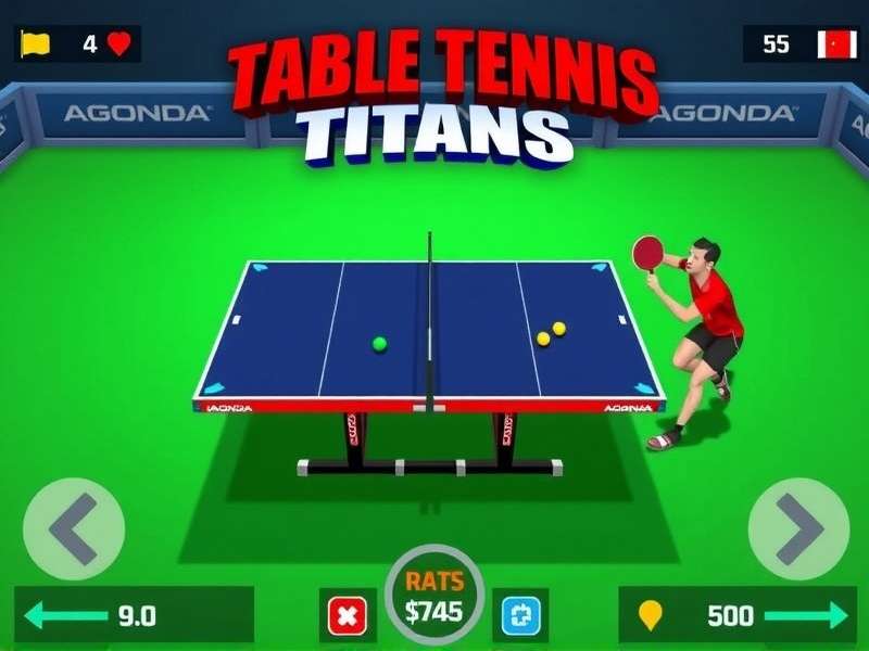 Agonda Table Tennis Titans Gameplay